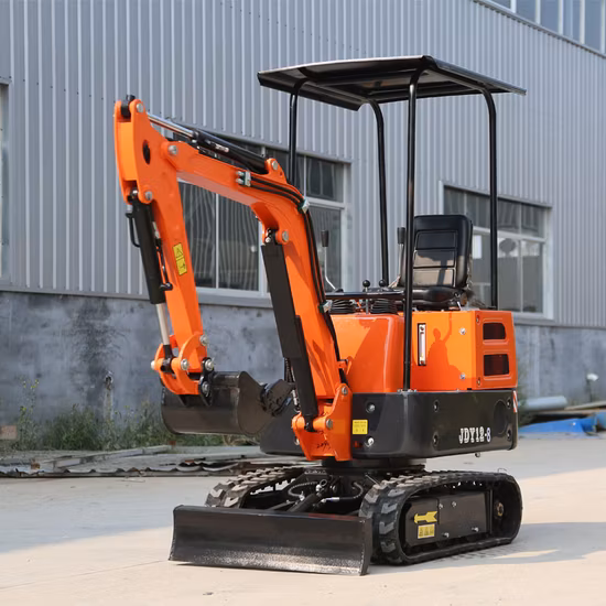 Huyee Factory Crawler Euro 5 EPA 4 Motor 1.8ton Pequeña excavadora 1ton 2ton 3.5 Ton Excavadoras de construcción hidráulica 1800kg Miniexcavadora para precios de venta con pulgar