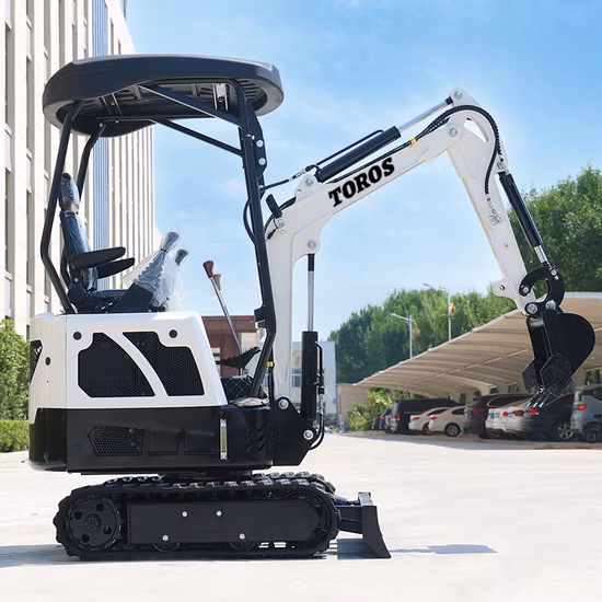 Pequeña excavadora hidráulica china sobre orugas, miniexcavadora de 1,5 toneladas, minicargadora para jardín